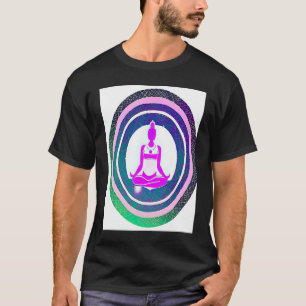 Yoga Girl Female Sun Salutation Meditation Chakra T-Shirt