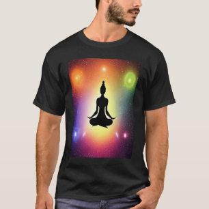Yoga Girl Female Sun Salutation Meditation Chakra T-Shirt
