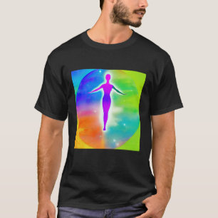 Yoga Girl Female Sun Salutation Meditation Chakra T-Shirt