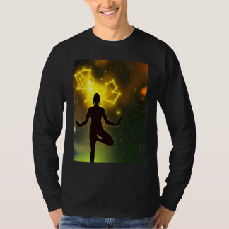 Yoga Girl Female Sun Salutation Meditation Chakra T-Shirt