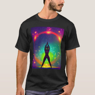 Yoga Girl Female Sun Salutation Meditation Chakra T-Shirt