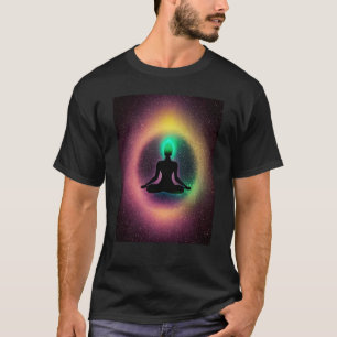 Yoga Girl Female Sun Salutation Meditation Chakra T-Shirt