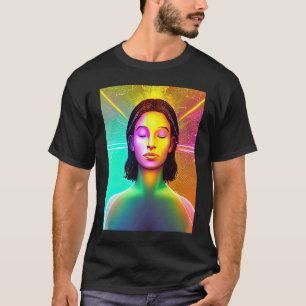 Yoga Girl Female Sun Salutation Meditation Chakra T-Shirt