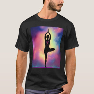Yoga Girl Female Sun Salutation Meditation Chakra T-Shirt