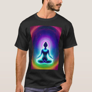 Yoga Girl Female Sun Salutation Meditation Chakra T-Shirt