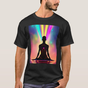 Yoga Girl Female Sun Salutation Meditation Chakra T-Shirt