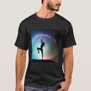 Yoga Girl Female Sun Salutation Meditation Chakra T-Shirt