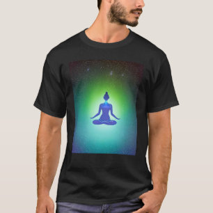 Yoga Girl Female Sun Salutation Meditation Chakra  T-Shirt