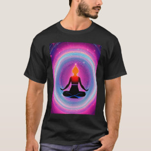 Yoga Girl Female Sun Salutation Meditation Chakra T-Shirt