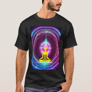 Yoga Girl Female Sun Salutation Meditation Chakra T-Shirt