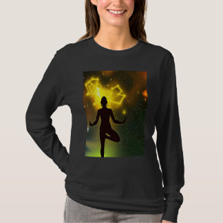 Yoga Girl Female Sun Salutation Meditation Chakra T-Shirt