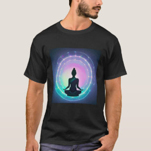 Yoga Girl Female Sun Salutation Meditation Chakra T-Shirt