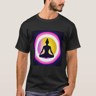 Yoga Girl Female Sun Salutation Meditation Chakra T-Shirt