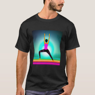 Yoga Girl Female Sun Salutation Meditation Chakra T-Shirt