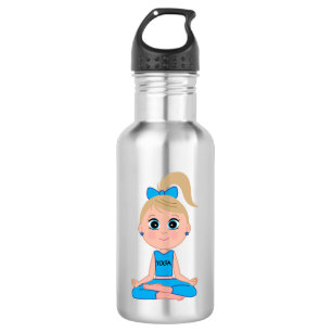 Yoga Girl in Blue 532 Ml Water Bottle