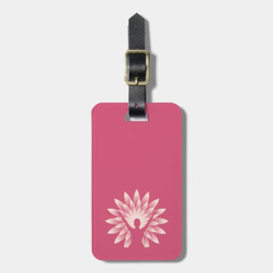 Yoga girl luggage tag
