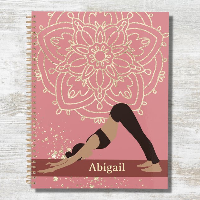 Yoga Girl Modern Mandala Rose Pink Gold Planner (Creator Uploaded)