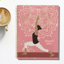Yoga Girl Modern Mandala Rose Pink Gold