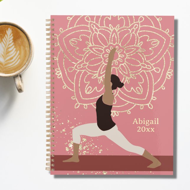 Yoga Girl Modern Mandala Rose Pink Gold Planner (Creator Uploaded)