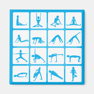 Yoga Girl Poses Magnet