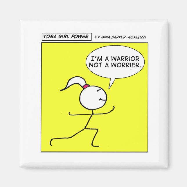 Yoga Girl Power Magnet (Front)