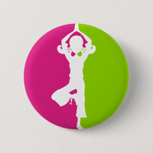 Yoga Girl Silhouette Badge