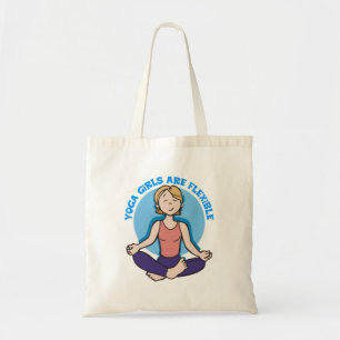 Yoga Girls Are Flexible Yoga Tote Bag