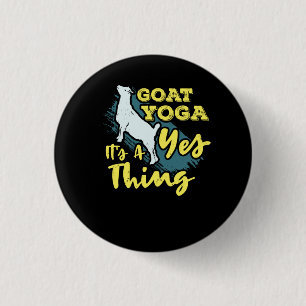 Yoga Goat Goatyoga 3 Cm Round Badge