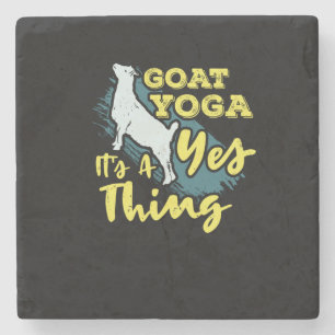 Yoga Goat Goatyoga Stone Coaster