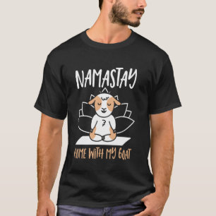 Yoga Goat Lotus Flower Yogi Women Namaste Goat Yog T-Shirt