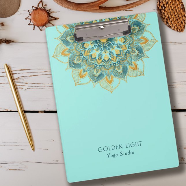Yoga Gold Mandala Clipboard (Yoga Gold Mandala Clipboard)