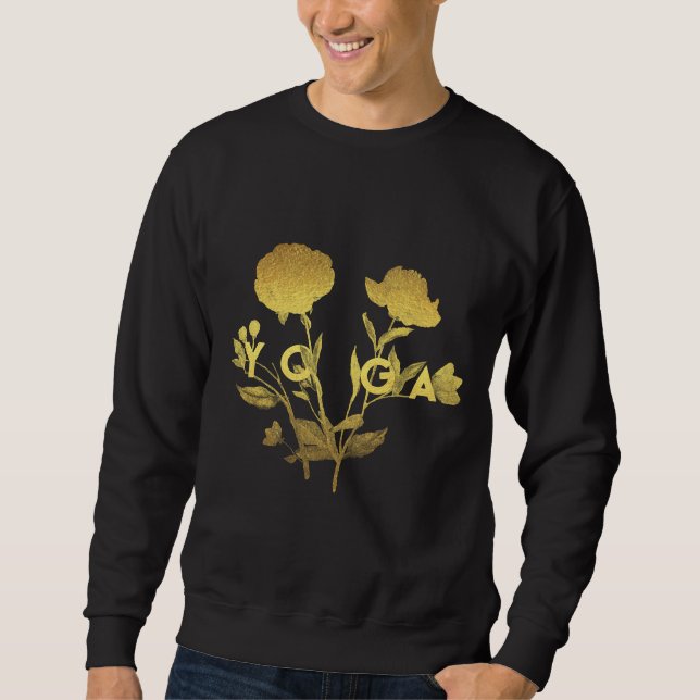 Yoga Golden Rose Sweatshirt (Front)