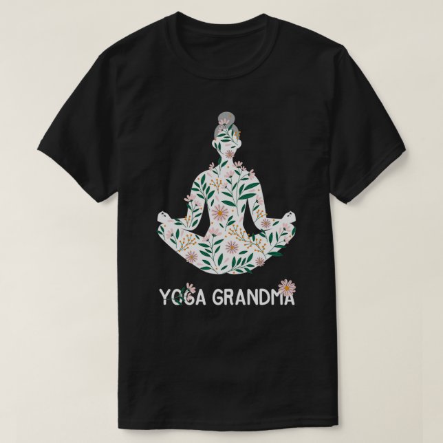 Yoga Grandma Meditation Tee Pilates Lover Grandmot (Design Front)