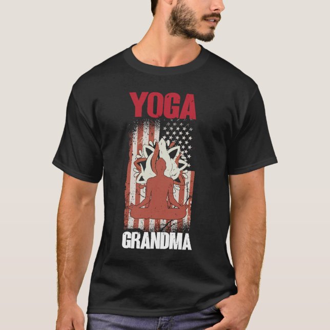 Yoga Grandma  Spirituality Meditation Yoga  3 T-Shirt (Front)