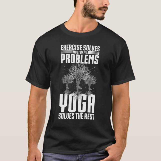 Yoga Gym Fitness Meditation Music Workout Exercise T-Shirt (Front)