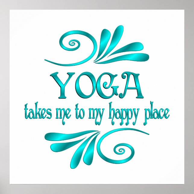 Yoga Happy Place Poster (Front)