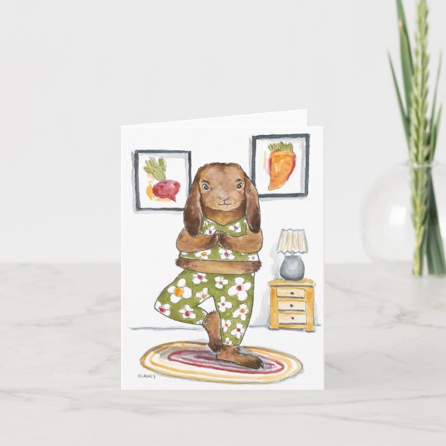 Yoga Hare Card (Front)