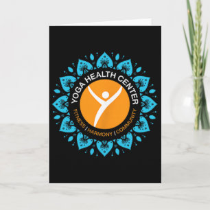 Yoga Health Centre Happy Starts Here Design Card