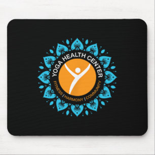 Yoga Health Centre Love Word Cloud Design Mouse Pad
