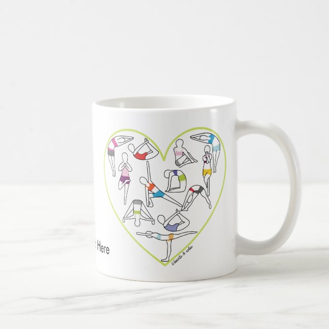 Yoga Heart Mug (Right)
