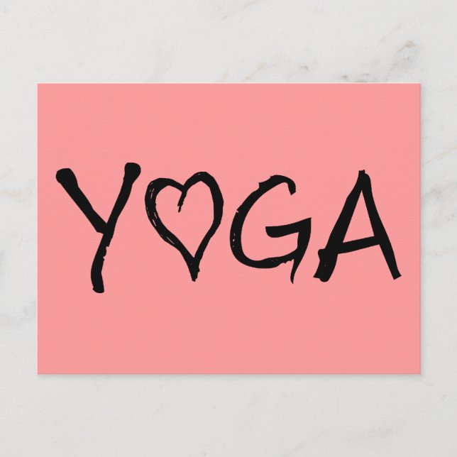 Yoga Heart Postcard (Front)