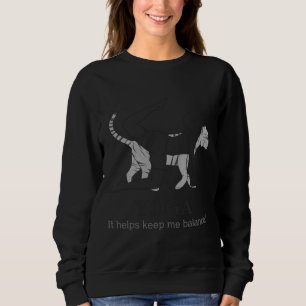 “yoga Helps Keeps Me Balanced” Relaxed Fit Sweatshirt