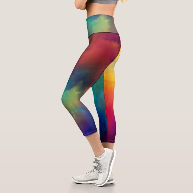 Yoga High Waisted Capris (Left)
