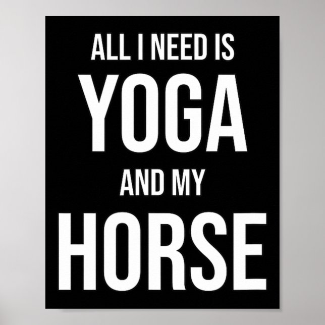 Yoga Horse For Yogini  Poster (Front)