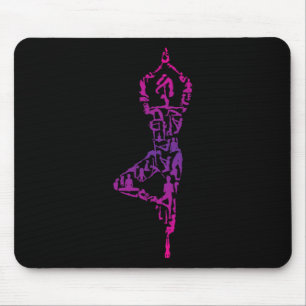 Yoga Icon Yoga Practicioner Yoga Position Girls Yo Mouse Pad