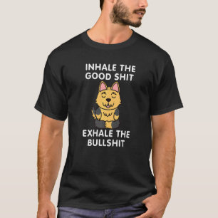 Yoga Inhale Exhale Yorkshire Terrier Dog T-Shirt