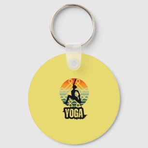 Yoga , Inner Peace Key Ring