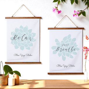 Yoga Inspirational Quote Mandala  Hanging Tapestry