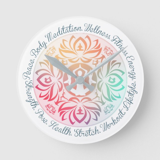 Yoga Inspirations Clock (Front)