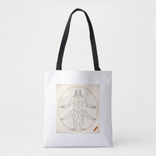 "Yoga-Inspired Tote Bag: Peaceful Design for Mind 